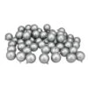 Northlight 60ct Gray Shatterproof Matte Christmas Ball Ornaments 2.5" (60mm) -Ornaments Store northlight lj35460 37828.1587643991