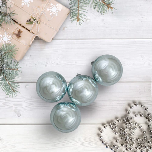 Northlight 60ct Mermaid Blue Shatterproof Shiny Christmas Ball Ornaments 2.5" (60mm) 4 Northlight 60ct Mermaid Blue Shatterproof Shiny Christmas Ball Ornaments 2.5" (60mm) - Image 2