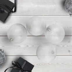 Northlight 32ct Clear Shatterproof Shiny Christmas Ball Ornaments 3.25" (80mm) -Ornaments Store northlight lj35493 5 49733.1664119883