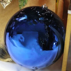 Northlight Shiny Lavish Blue Shatterproof Christmas Ball Ornament 12" (300mm) 7 Northlight Shiny Lavish Blue Shatterproof Christmas Ball Ornament 12" (300mm) -Ornaments Store northlight lj35503 3 00411.1588358651