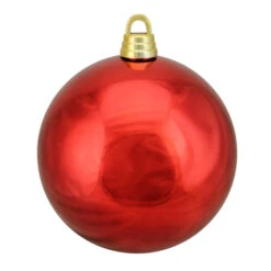 Northlight Shiny Hot Red Shatterproof Christmas Ball Ornament 12" (300mm)