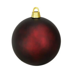 Northlight Matte Burgundy Red Shatterproof Christmas Ball Ornament 12" (300mm)