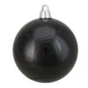 Northlight Shiny Jet Black Shatterproof Christmas Ball Ornament 12" (300mm) -Ornaments Store northlight lj35544 51668.1588355162