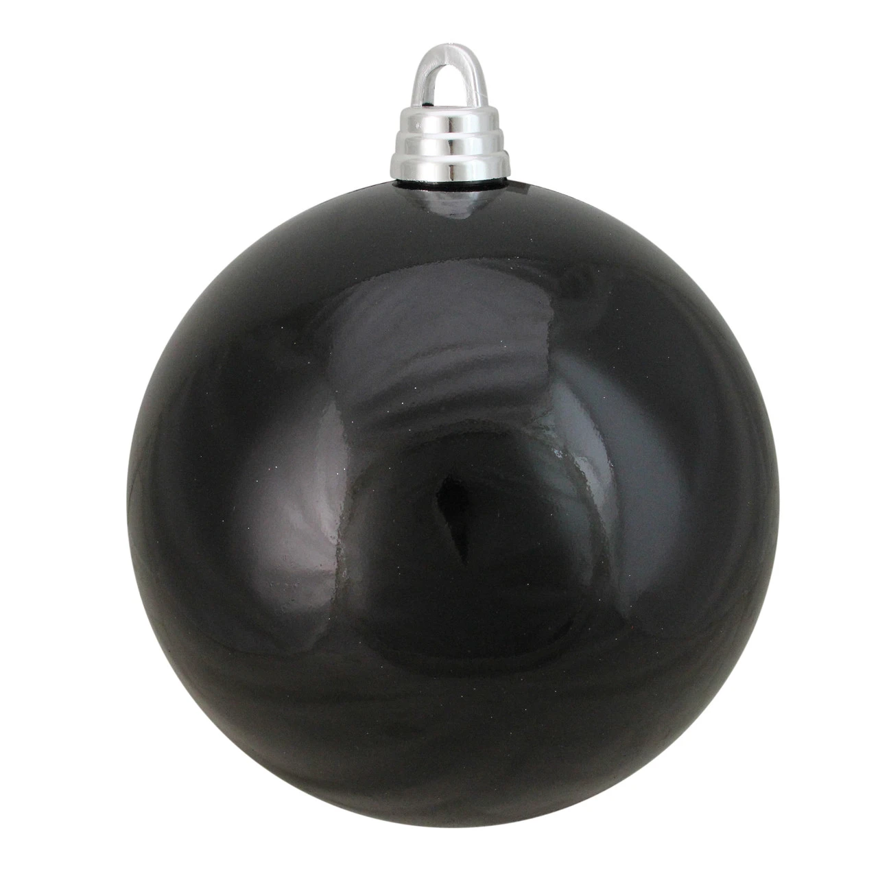Northlight Shiny Jet Black Shatterproof Christmas Ball Ornament 12" (300mm) 3 Northlight Shiny Jet Black Shatterproof Christmas Ball Ornament 12" (300mm)