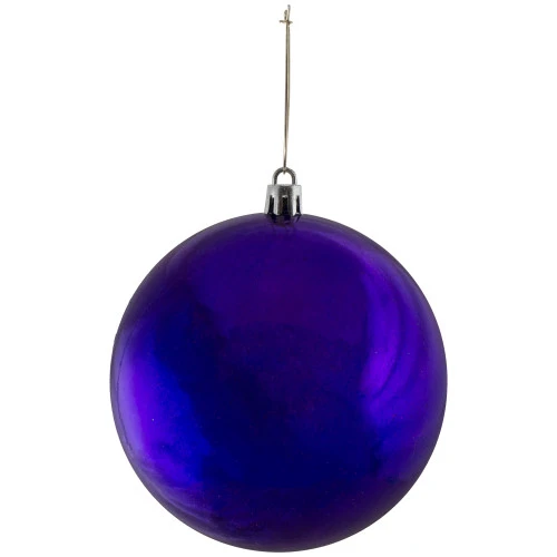 Northlight 12ct Indigo Blue Shatterproof 4-Finish Christmas Ball Ornaments 4" (100mm) 6 Northlight 12ct Indigo Blue Shatterproof 4-Finish Christmas Ball Ornaments 4" (100mm) - Image 4