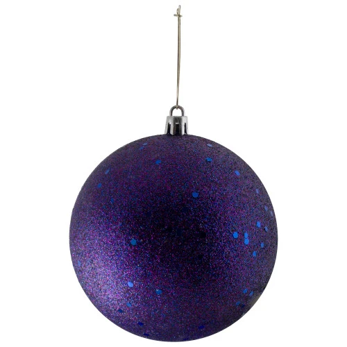 Northlight 12ct Indigo Blue Shatterproof 4-Finish Christmas Ball Ornaments 4" (100mm) 4 Northlight 12ct Indigo Blue Shatterproof 4-Finish Christmas Ball Ornaments 4" (100mm) - Image 2