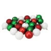 Northlight 24ct Red, Green And White Shatterproof 2-Finish Christmas Ball Ornaments 2.5" (60mm) -Ornaments Store northlight lj36059updated 91502.1665260517