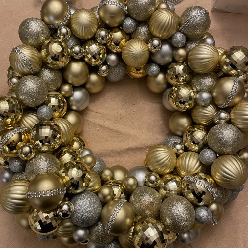 Northlight 100ct Champagne Gold Shatterproof 3-Finish Christmas Ball Ornaments 2.5" (60mm) 5 Northlight 100ct Champagne Gold Shatterproof 3-Finish Christmas Ball Ornaments 2.5" (60mm) - Image 3