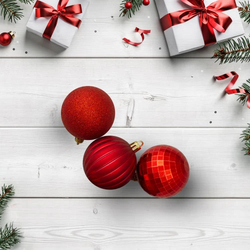 Northlight 100ct Red Shatterproof 3-Finish Christmas Ball Ornaments 2.5" (60mm) 4 Northlight 100ct Red Shatterproof 3-Finish Christmas Ball Ornaments 2.5" (60mm) - Image 2