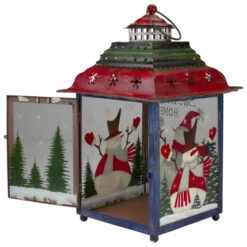 Northlight Red, Green And Blue Snowman Christmas Candle Lantern 15" 9 Northlight Red, Green And Blue Snowman Christmas Candle Lantern 15" -Ornaments Store northlight lk27671 2 47492.1665611930
