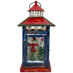 Northlight Red, White And Black Snowman “Let It Snow” Christmas Lantern 12.75” -Ornaments Store northlight lk27672 updated 10565.1665610429