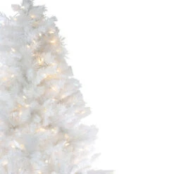 Northlight 6.5' Pre-Lit White Medium Iridescent Pine Artificial Christmas Tree - Multi Function LED Lights -Ornaments Store northlight m35616 3 61991.1587644189