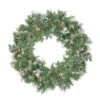 Northlight Pre-Lit Snow Mountain Pine Artificial Christmas Wreath - 30-Inch, Clear Lights -Ornaments Store northlight m88645 20735.1631117425