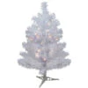 Northlight 2' Pre-lit White Iridescent Pine Artificial Christmas Tree - Clear Lights -Ornaments Store northlight m88666 57829.1664380276