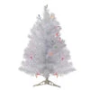 Northlight 2' Pre-Lit Medium White Iridescent Pine Artificial Christmas Tree - Multicolor Lights 2 Northlight 2' Pre-Lit Medium White Iridescent Pine Artificial Christmas Tree - Multicolor Lights -Ornaments Store northlight m88667 40769.1665610426