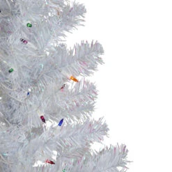 Northlight 3' Pre-lit White Iridescent Pine Artificial Christmas Tree - Multi Lights -Ornaments Store northlight m88683 02 31984.1692285355