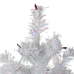 Northlight 3' Pre-Lit White Medium Iridescent Pine Artificial Christmas Tree - Purple Lights -Ornaments Store northlight m88688 2 72109.1588368973