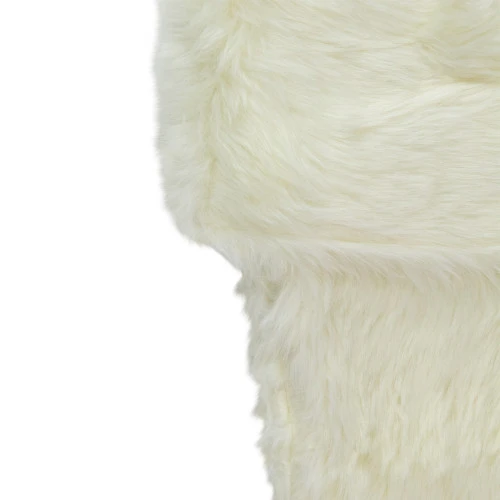 Northlight 20" Ivory White Super Soft Faux Fur Decorative Christmas Stocking 6 Northlight 20" Ivory White Super Soft Faux Fur Decorative Christmas Stocking - Image 4