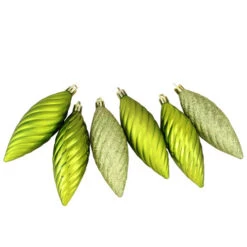 Northlight 125ct Green Shatterproof 3-Finish Tropical Christmas Ornaments 5.5" (140mm) -Ornaments Store northlight n512513 5 68953.1588344786