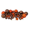 Northlight 125ct Chocolate Brown And Burnt Orange Shatterproof 4-Finish Christmas Ornaments 5.5" (140mm) -Ornaments Store northlight n512515 32717.1665260249
