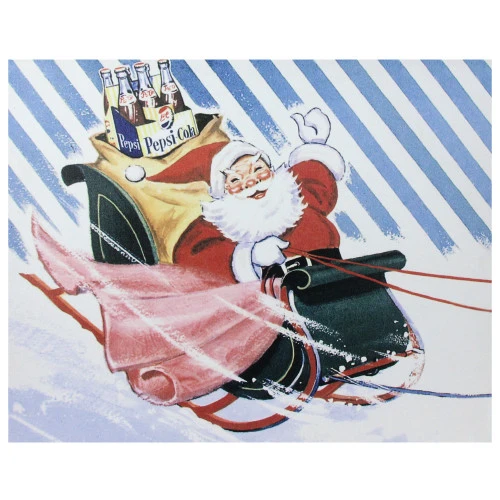 Northlight LED Back Lit Santa Claus And Sleigh Pepsi Christmas Wall Art 15.75" X 19.75" 3 Northlight LED Back Lit Santa Claus And Sleigh Pepsi Christmas Wall Art 15.75" X 19.75"