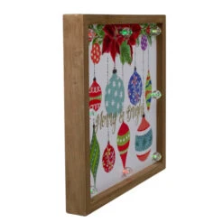Northlight 11.8" Brown Wooden Frame "Merry & Bright" With Hanging Ornaments And Glitter Christmas Plaque 6 Northlight 11.8" Brown Wooden Frame "Merry & Bright" With Hanging Ornaments And Glitter Christmas Plaque -Ornaments Store northlight nj27881 1 77044.1665433300