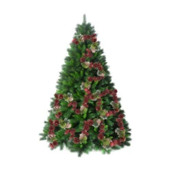 Northlight 5' X 2.75" Red And Green Pine Cones Artificial Christmas Garland - Unlit -Ornaments Store northlight nl00514 03 80887.1600737675