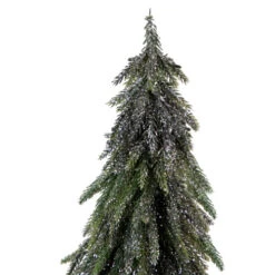 Northlight 20" Downswpt Glittered Pine Tree In Burlap Base - Unlit -Ornaments Store northlight nl00990 2 72293.1664293521