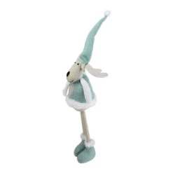 Northlight 18" Teal Blue And White Standing Moose Tabletop Decor -Ornaments Store northlight nl01178 3 72502.1599786792