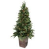 Northlight 5' Pre-lit Green Potted Mixed Winter Pine Medium Artificial Christmas Tree - Clear Lights -Ornaments Store northlight nl03200 one 88931.1588356254