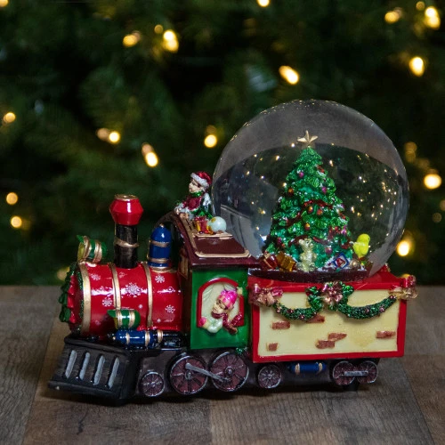 Northlight 8 Christmas Train With Tree Musical Snow Globe Tabletop Decoration 4 Northlight 8 Christmas Train With Tree Musical Snow Globe Tabletop Decoration - Image 2