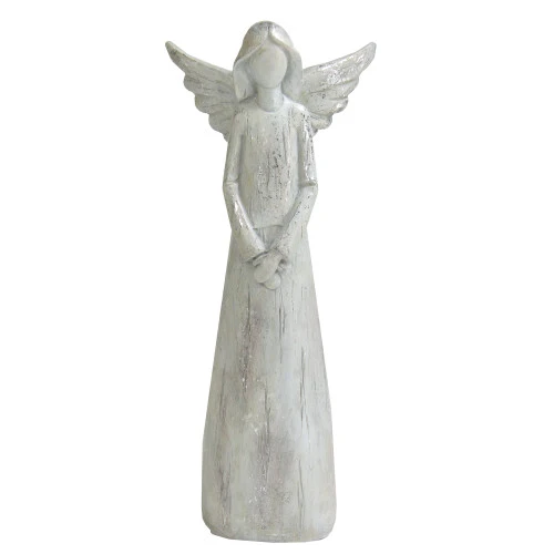 Northlight 11" Gray And Silver Faux Wood Grain Angel Christmas Figure 3 Northlight 11" Gray And Silver Faux Wood Grain Angel Christmas Figure