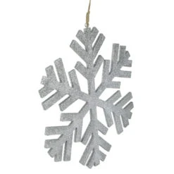 Northlight 11.75" Silver Glitter Drenched Snowflake Christmas Ornament -Ornaments Store northlight q526353 2 56475.1688566827