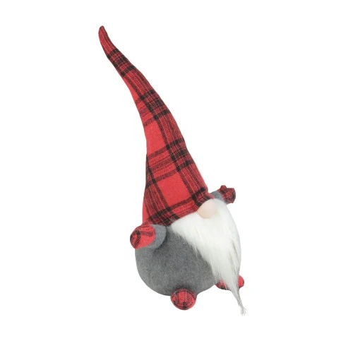 Northlight 26" Red And Black Plaid Christmas Gnome Tabletop Decor 4 Northlight 26" Red And Black Plaid Christmas Gnome Tabletop Decor - Image 2