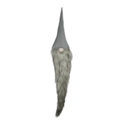 Northlight 42" Gray And White Hanging Christmas Gnome Decoration