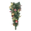 Northlight 30" Green Foliage Embellished Artificial Christmas Teardrop Swag - Unlit -Ornaments Store northlight s04191 39282.1627398016