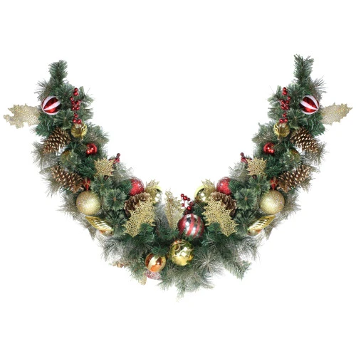 Northlight 6' X 1" Foliage Pinecones And Berries Artificial Christmas Garland - Unlit 3 Northlight 6' X 1" Foliage Pinecones And Berries Artificial Christmas Garland - Unlit