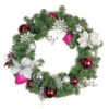 Northlight Poinsettia And Eucalyptus Artificial Christmas Wreath - 24-Inch, Unlit -Ornaments Store northlight s84817 46861.1588354138