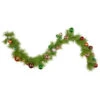 Northlight 6' X 9" Multi-Colored Ornament And Long Needle Pine Artificial Christmas Garland, Unlit