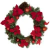 Northlight Poinsettia With Pinecone And Ball Artificial Christmas Wreath, 24-Inch, Unlit 2 Northlight Poinsettia With Pinecone And Ball Artificial Christmas Wreath, 24-Inch, Unlit -Ornaments Store northlight s84896 updated 91491.1659036534
