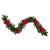 Northlight 6' X 9" Red Pre-Decorated Poinsettia And Pine Cone Artificial Christmas Garland - Unlit -Ornaments Store northlight s84897 updated 64944.1665611927