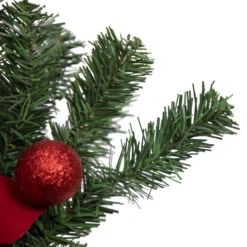 Northlight 32" Red Poinsettia Pine Cone And Ball Artificial Christmas Teardrop Swag, Unlit -Ornaments Store northlight s84899 3 updated 94375.1660326783