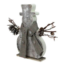 Northlight 11.75" Birch Wood And Pine Cone Snowman Silhouette Christmas Decoration -Ornaments Store northlight sh14608 1 22519.1587644187