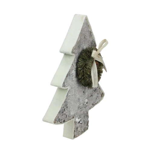 Northlight 12" White And Green Contemporary Tabletop Christmas Tree With Wreath 5 Northlight 12" White And Green Contemporary Tabletop Christmas Tree With Wreath - Image 3