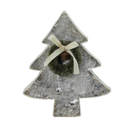 Northlight 12" White And Green Contemporary Tabletop Christmas Tree With Wreath 3 Northlight 12" White And Green Contemporary Tabletop Christmas Tree With Wreath