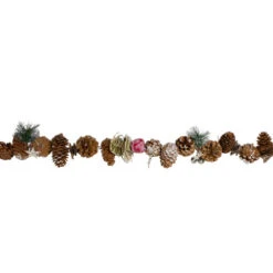 Northlight 5' Country Rustic Frosted Pine Cone Artificial Christmas Garland - Unlit - 31741690 -Ornaments Store northlight sh36227 2 83453.1588356013