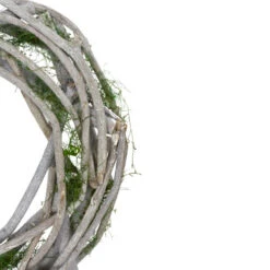 Northlight Twig And Moss White Artificial Spring Wreath - 14-Inch, Unlit -Ornaments Store northlight sh75087 03 13084.1620236928