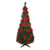 Northlight 6' Pre-Lit Slim Pre-Decorated Poinsettia Pop-Up Artificial Christmas Tree 2 Northlight 6' Pre-Lit Slim Pre-Decorated Poinsettia Pop-Up Artificial Christmas Tree -Ornaments Store northlight sm27458 33784.1665610751