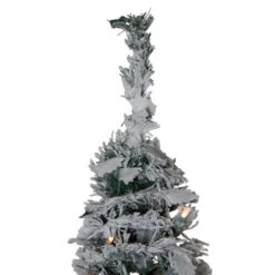 Northlight 6' Pre-Lit Flocked Pre-Decorated Pop-Up Artificial Christmas Tree -Ornaments Store northlight sm27460 2 53448.1612498779