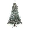 Northlight 7.5' Pre-Lit Full Winema Pine Flocked Artificial Christmas Tree - Clear Lights -Ornaments Store northlight sp15063 59020.1665260243